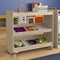 Flash Furniture Bright Beginnings Commercial Space Saving Wooden Mobile Classroom Storage Cart, 3 Angled Shelves, Locking Caster Wheels, Kid Friendly Design, Natural MK-ME13705-GG - alternate 7